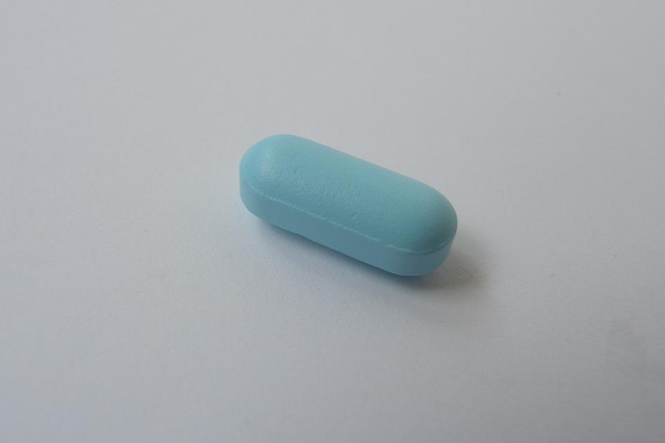 Typická modrá pilulka.